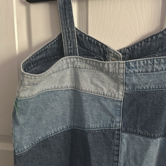 NWT Gap Petite Denim Patchwork Dress - Picture 4 of 5
